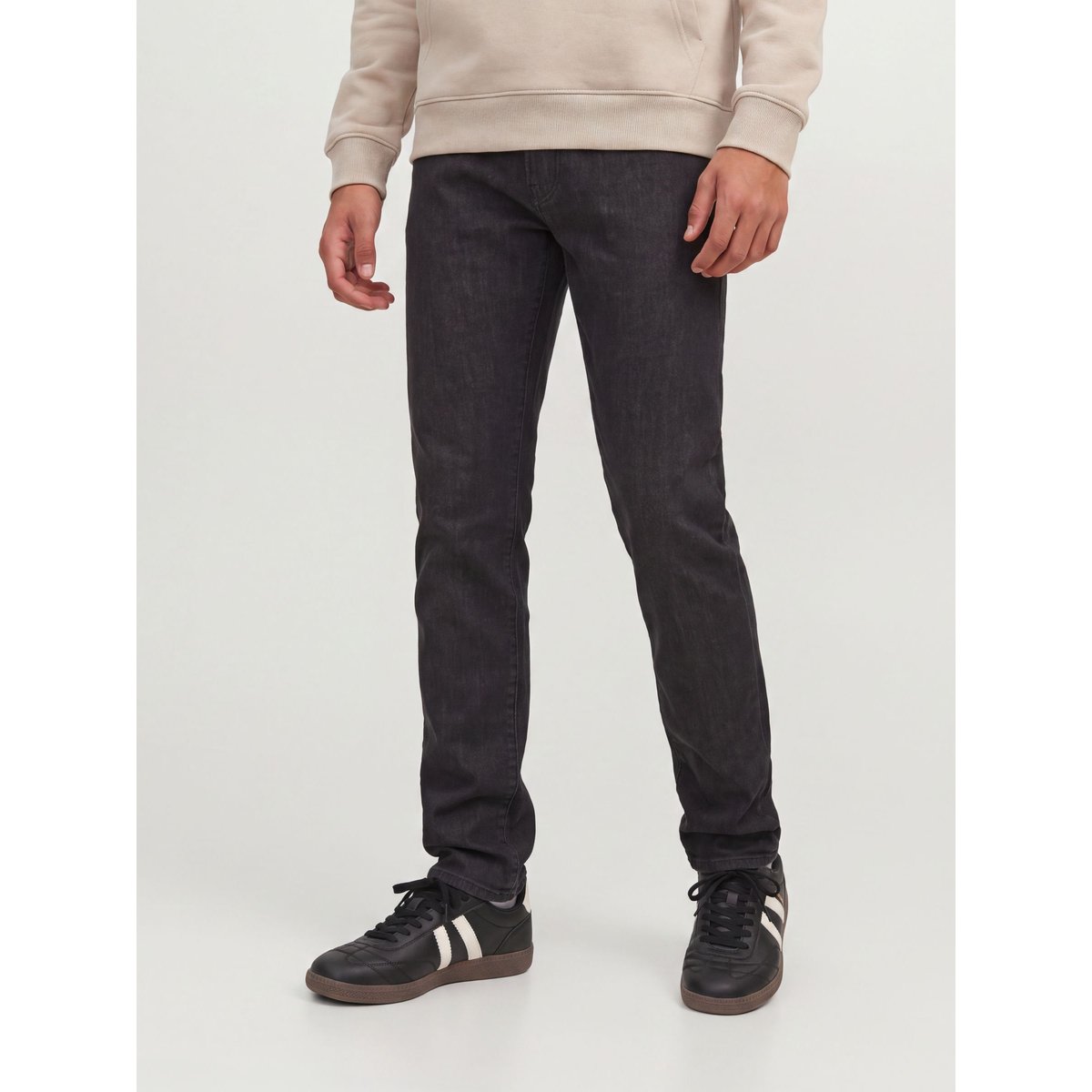 Coupe Regular black denim, JACK & JONES JUNIOR