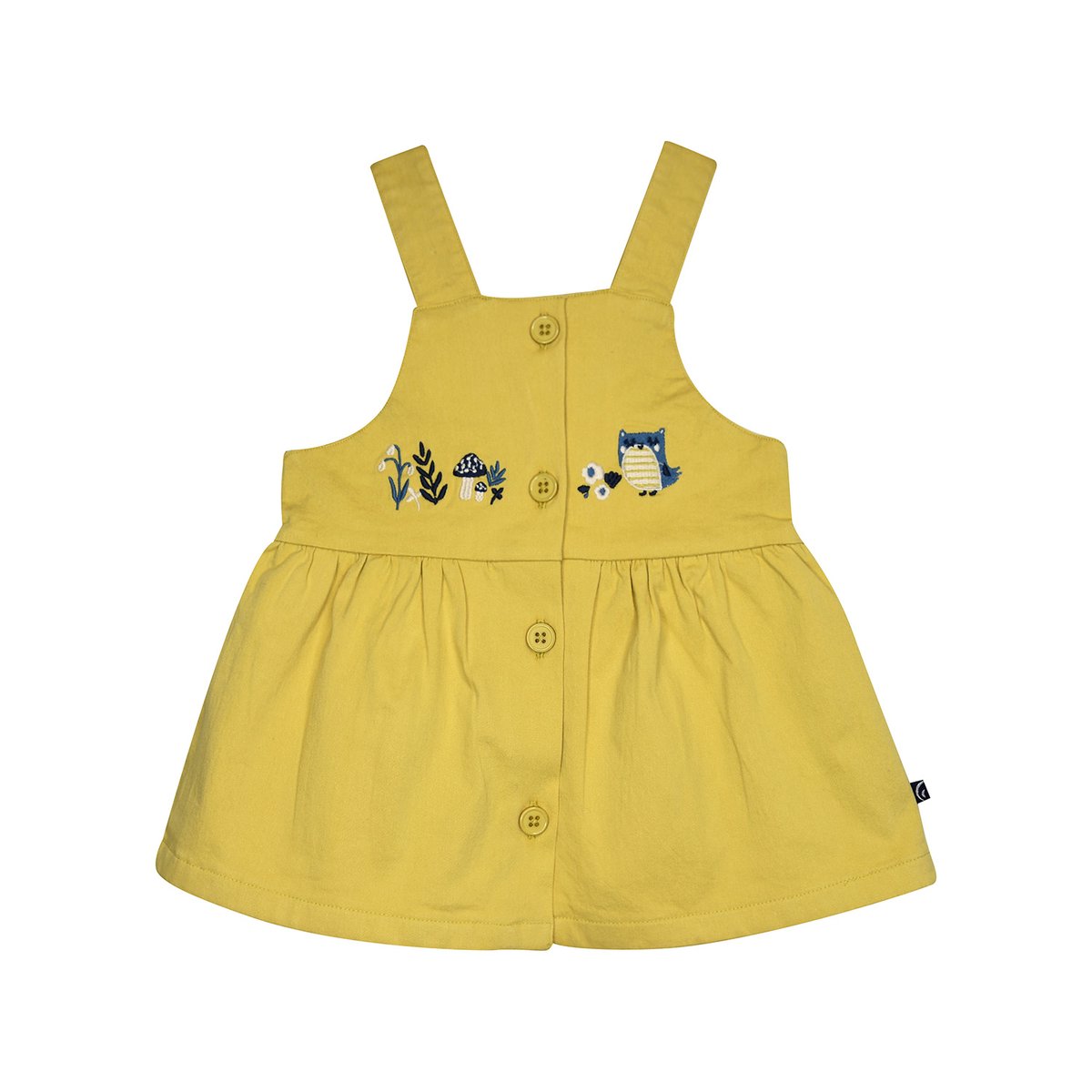 Tshirt robe marina twill bebe jaune, SUCRE D'ORGE
