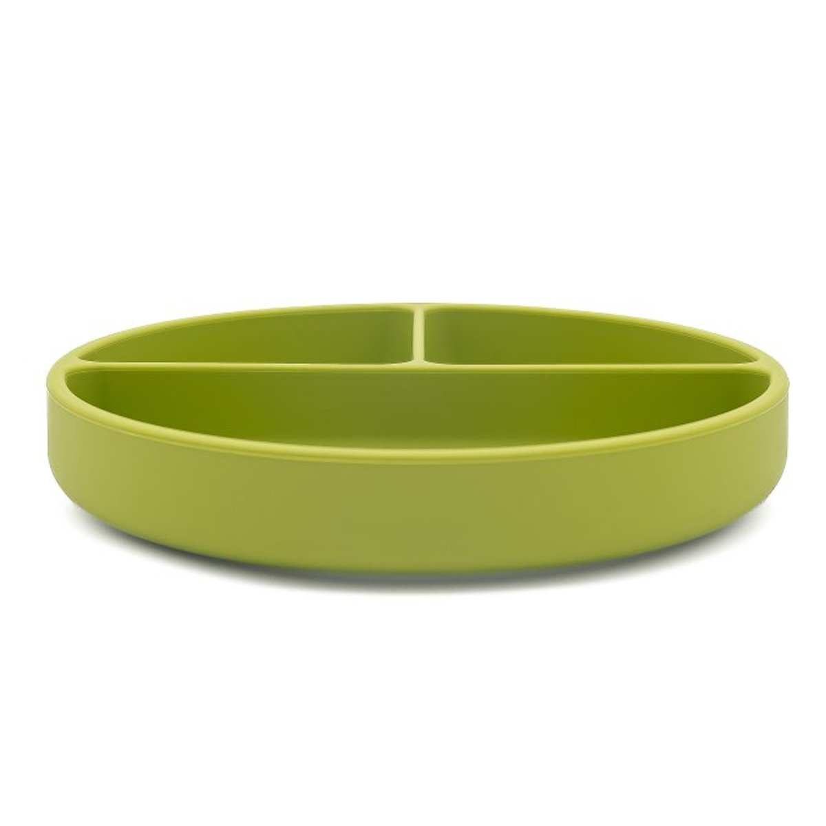 Assiette compartimentée en silicone avec ventouse ANIMAUX ANIMAUX vert, SASSI