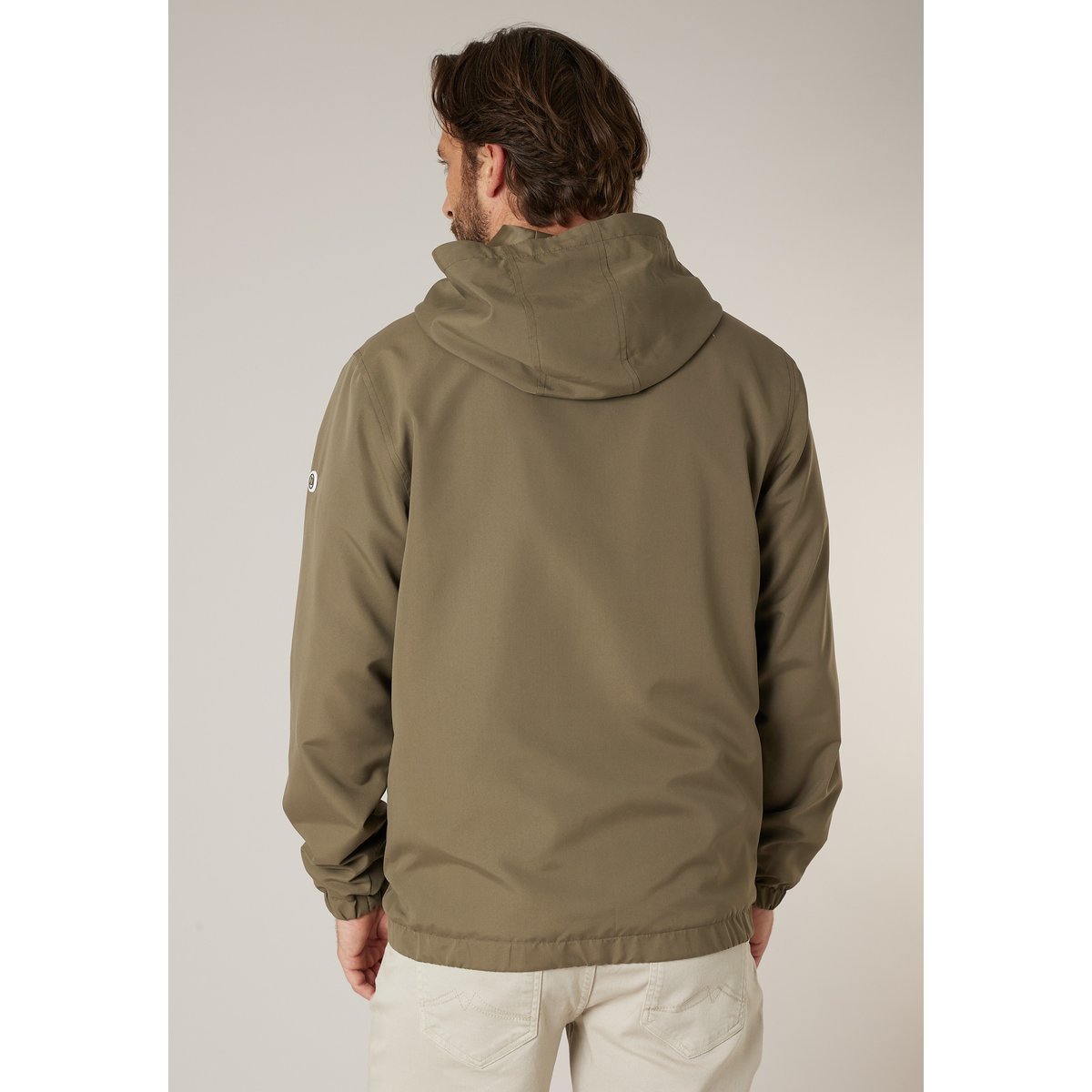 Blouson à capuche homme urbain et léger ARTHUR light khaki, DEELUXE