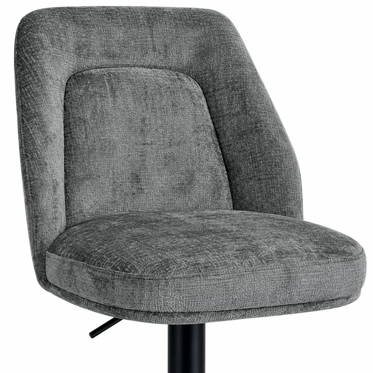 Chaise de bar pivotante et réglable (lot de 2) IENA gris, PIER IMPORT