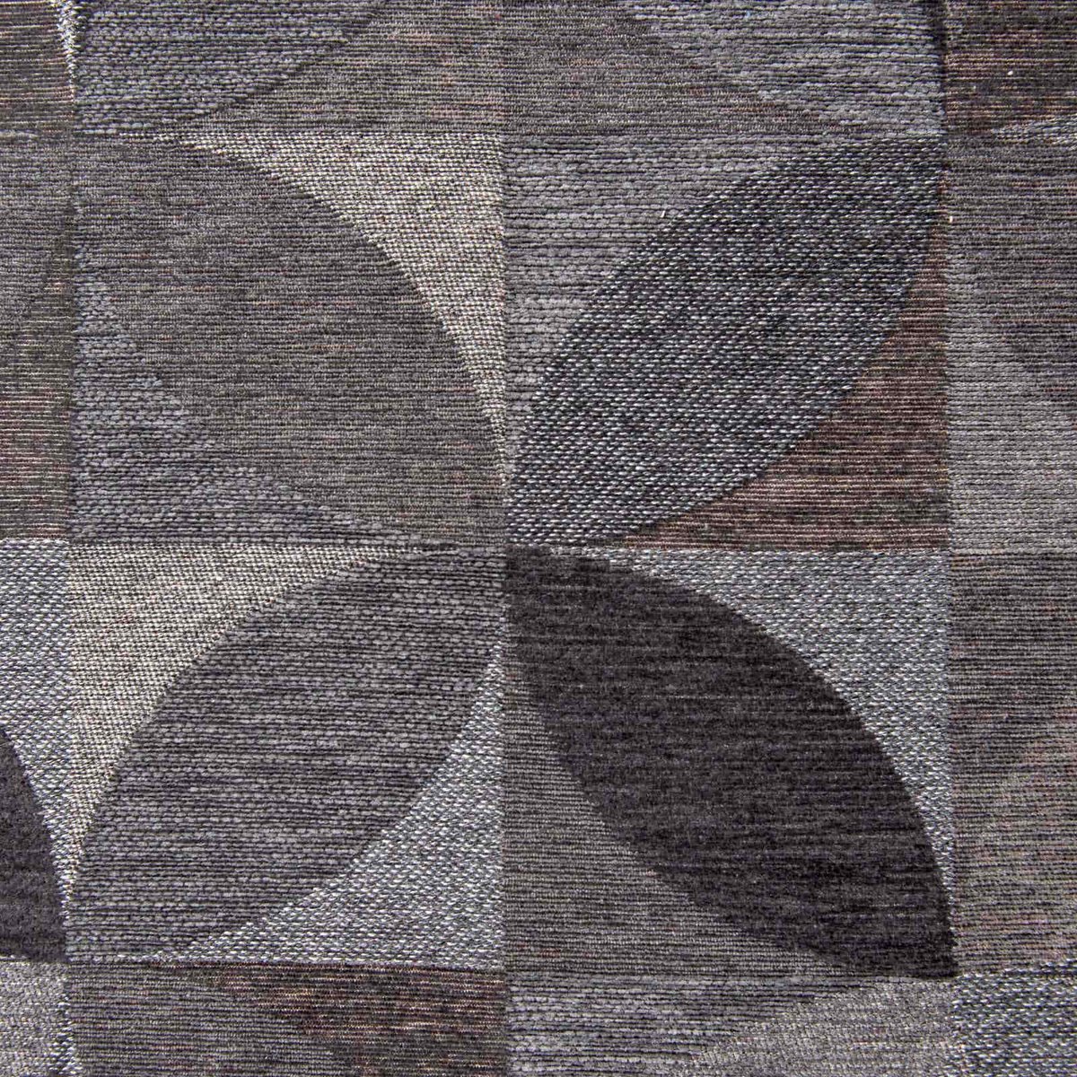 Tapis rectangulaire int. extérieur, RONDO gris anthracite et taupe chiné, RECOLLECTION