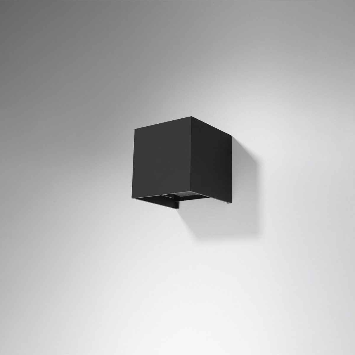 Applique Aluminium Noir LED 1 Luca noir, EDEN