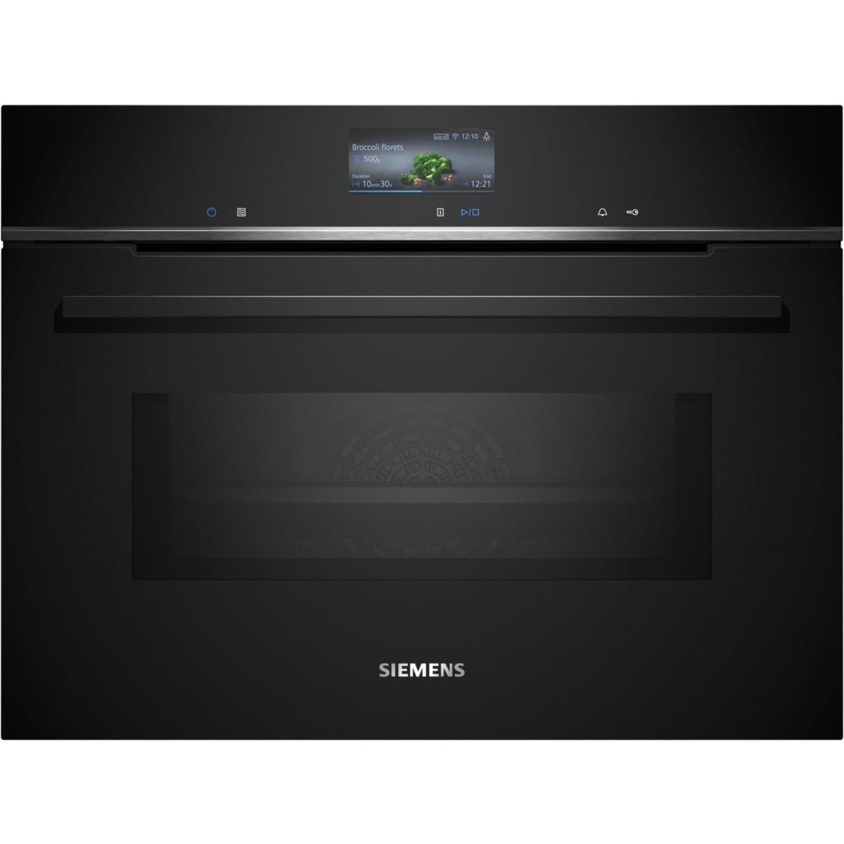 Micro ondes combiné encastrable CM776G1B1  Série iQ700 VarioSpeed couleur unique, SIEMENS