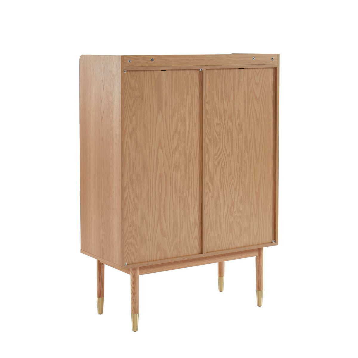 Buffet 2 portes en cannage rotin LEON chêne clair, SORELH