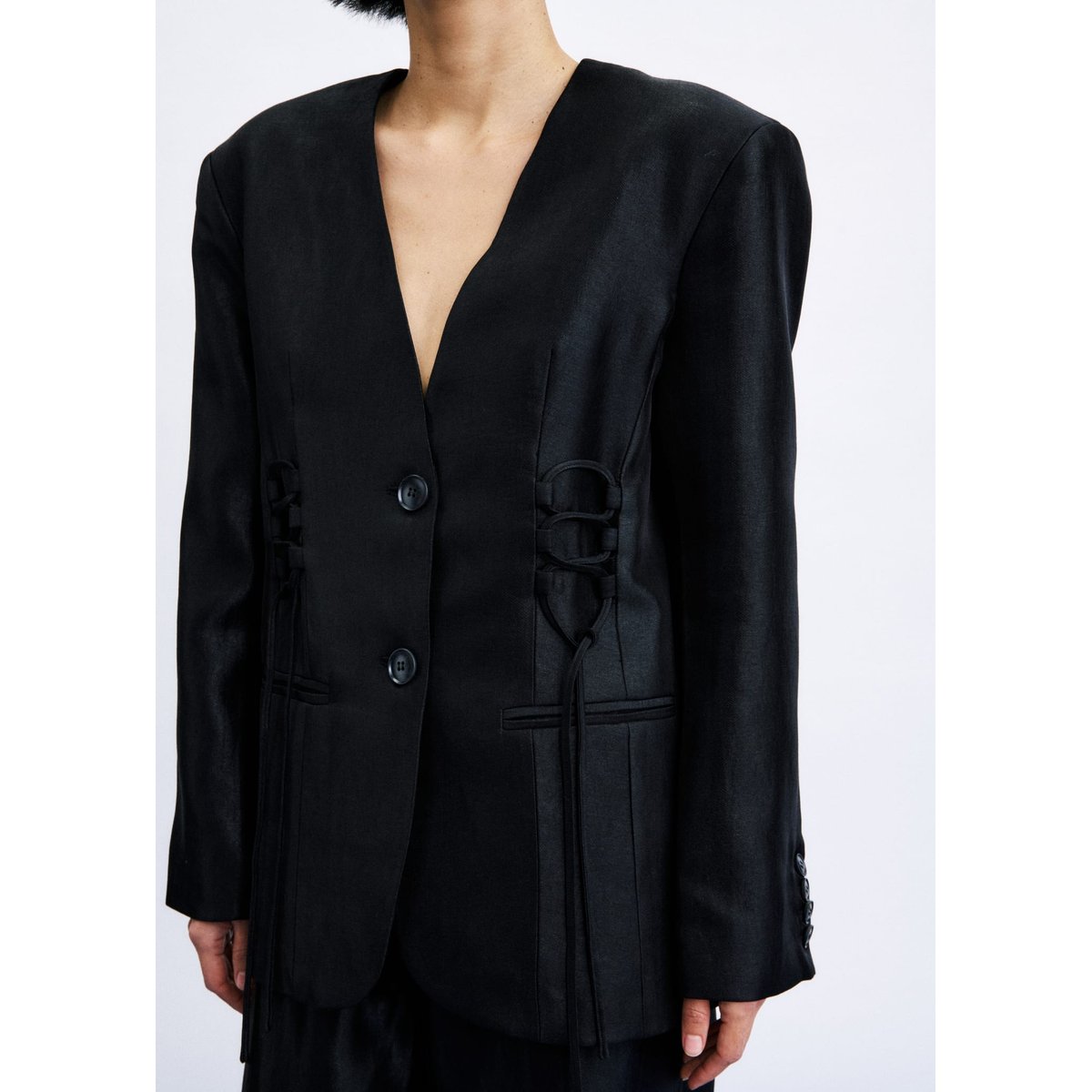 Blazer Windsor en coton WINDSOR noir, FRNCH