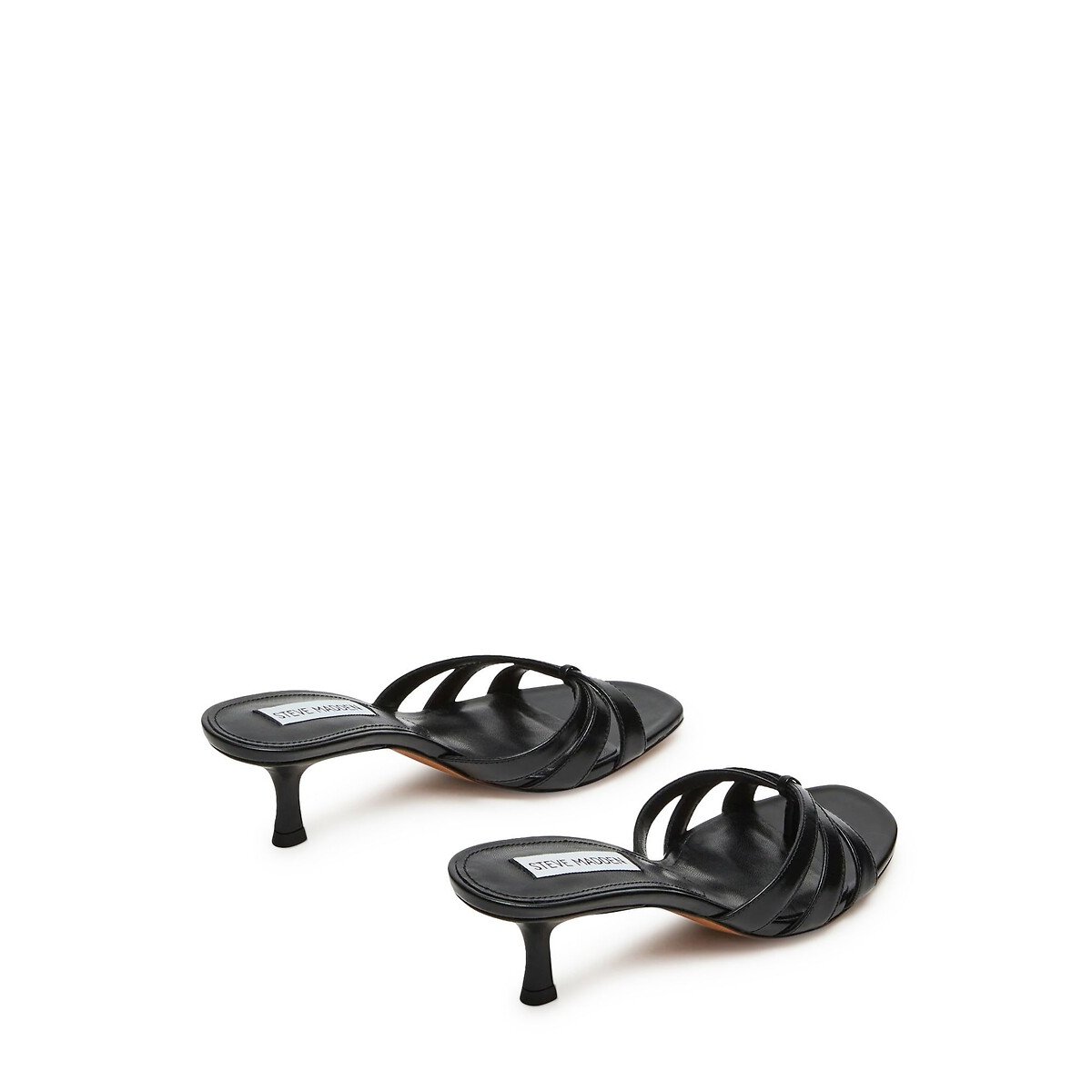 Mules entre-doigts en cuir Cary noir, STEVE MADDEN