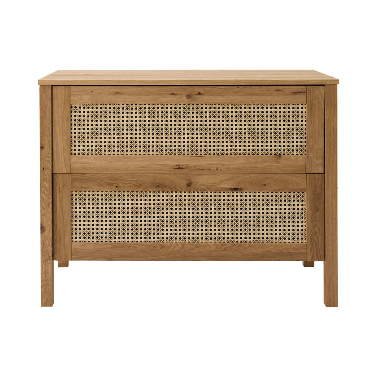 Commode chêne massif 2 tiroirs - CAPUCINE bois clair, CAMIF