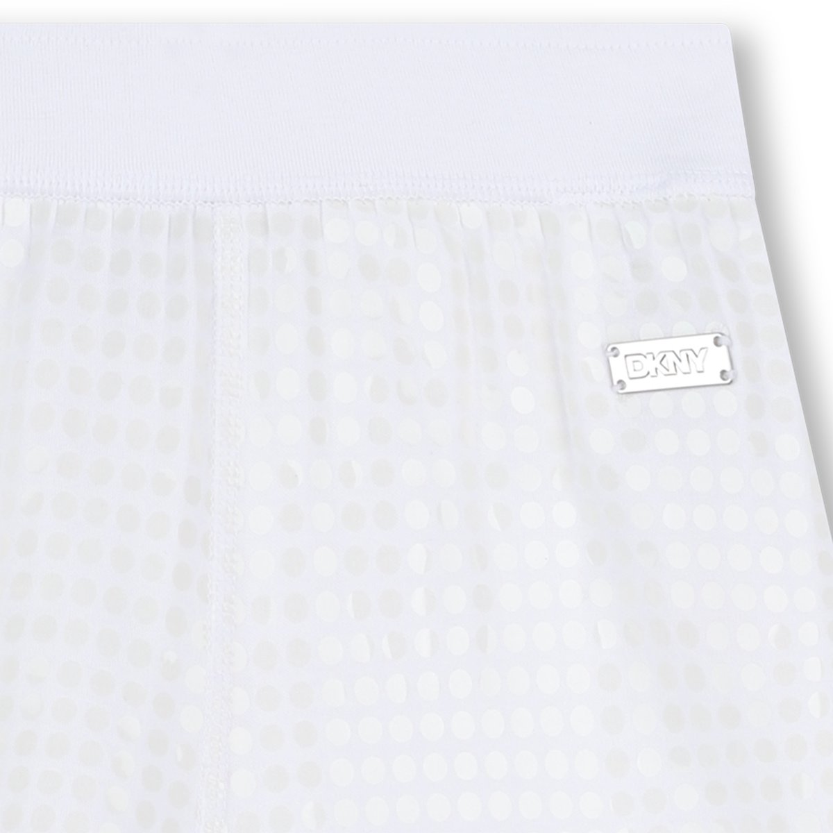 Shorts con paillettes blanc, DKNY