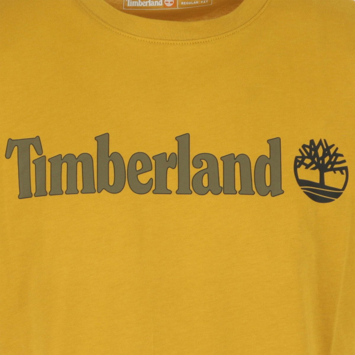 T-shirt Linear Logo Short Sleeve jaune, TIMBERLAND