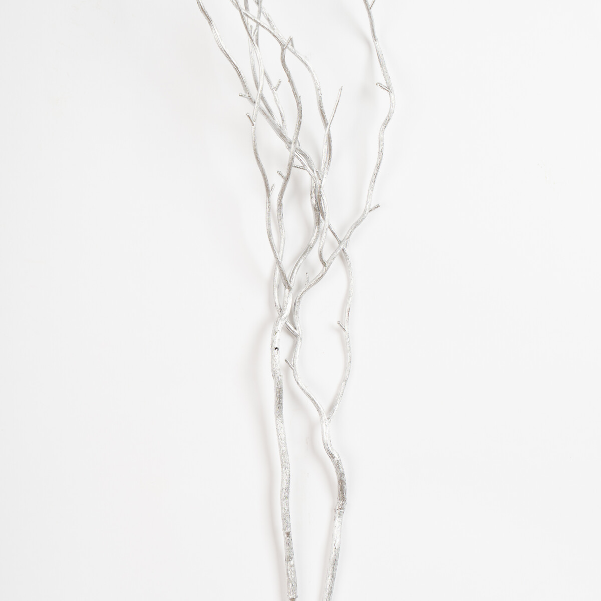 Set of 3 92cm Silver Faux Salix Branches silver-coloured, SO'HOME