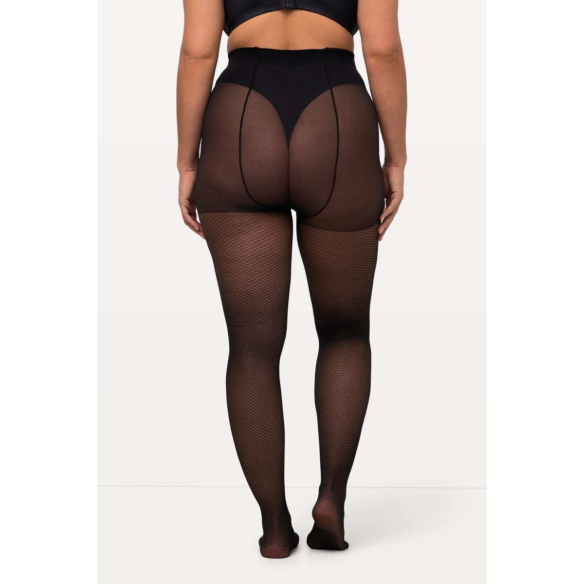 Collant au motif raffiné noir, ULLA POPKEN