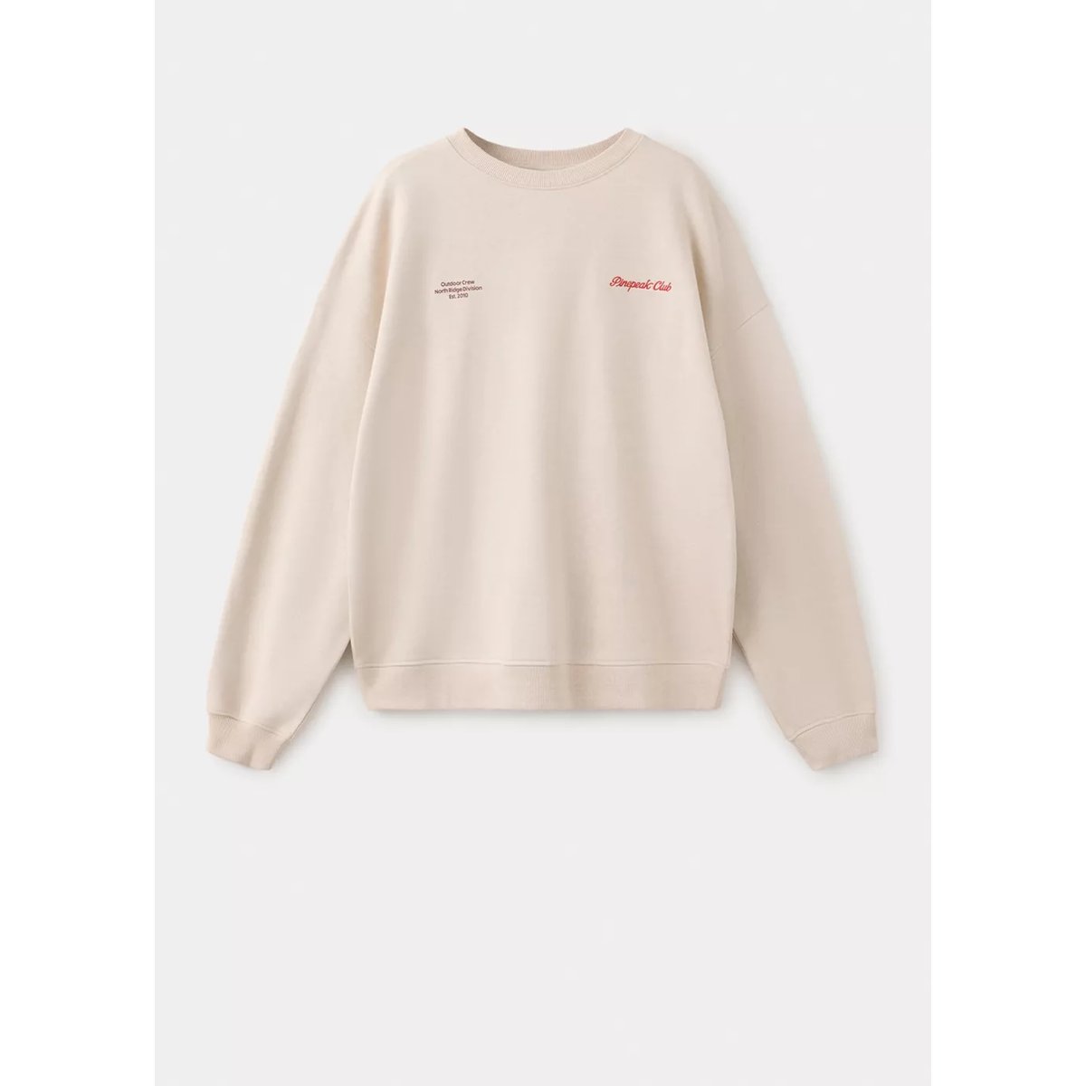 Sweat-shirt coton imprimé texte sable, MANGO TEEN