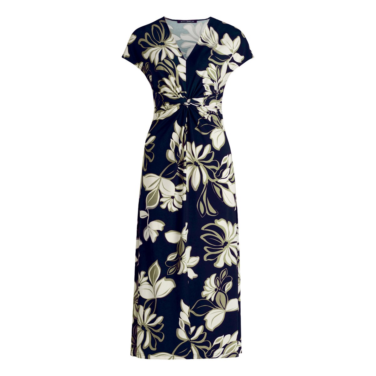 Robe longueur midi à fronce dark blue/green, BETTY BARCLAY