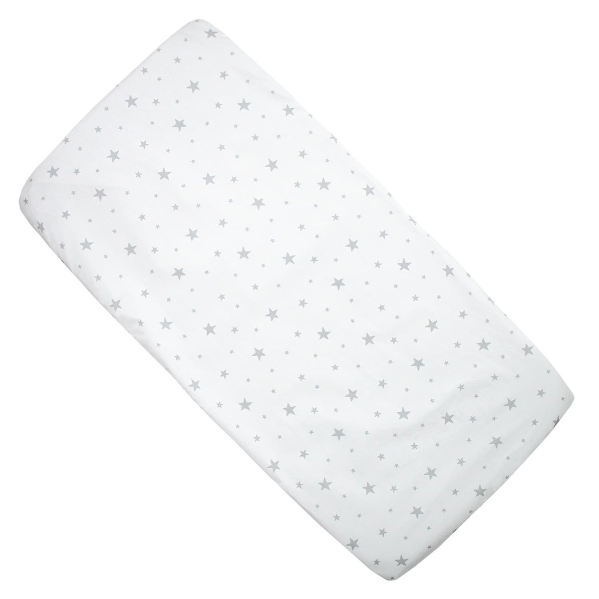 Drap housse berceau en coton STELLA blanc, SEVIRA KIDS