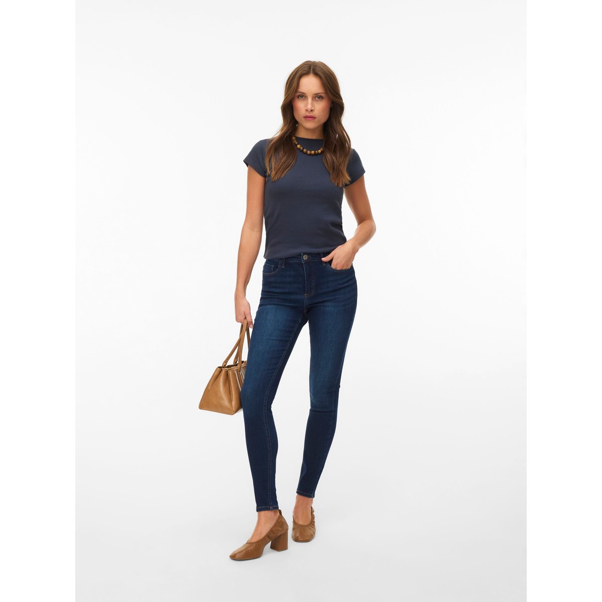 Jean Skinny dark blue denim, VERO MODA