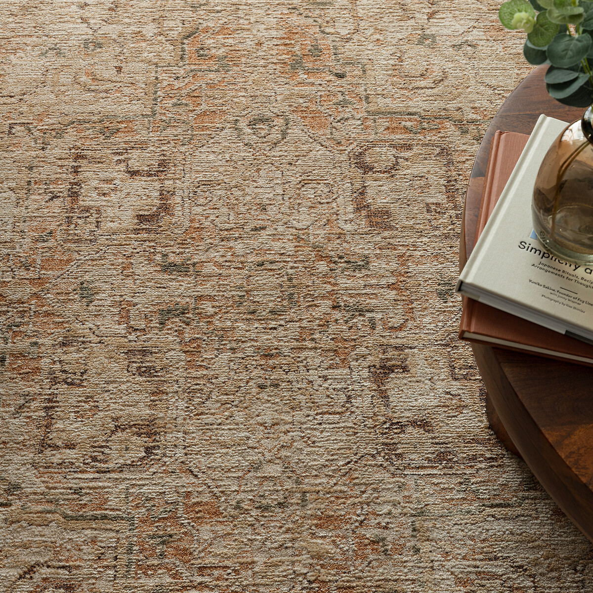 Heriz Serapi Copper Rug copper-coloured orange, SO'HOME