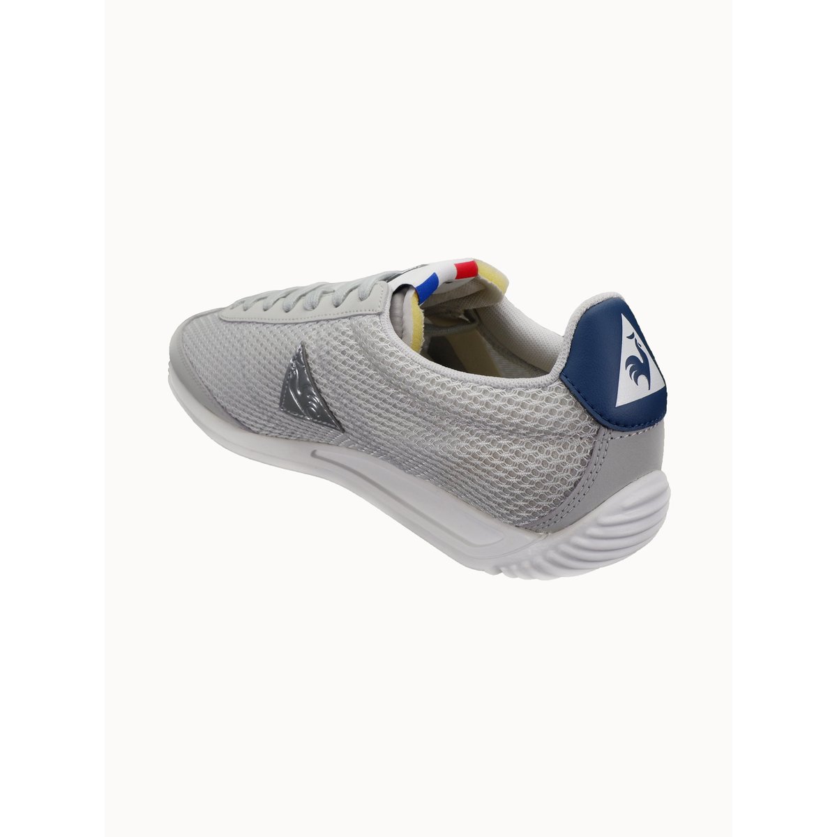 Sneakers retro-running en mesh et suede Quartz galet/old silver, LE COQ SPORTIF