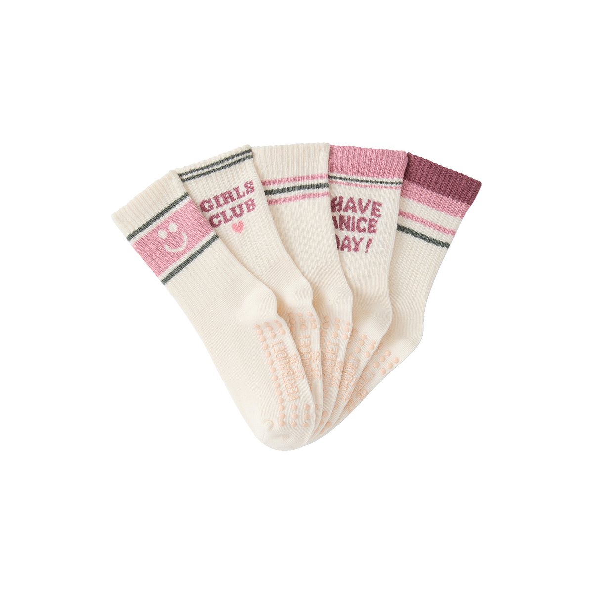 Lot de 5 chaussettes écru, VERTBAUDET
