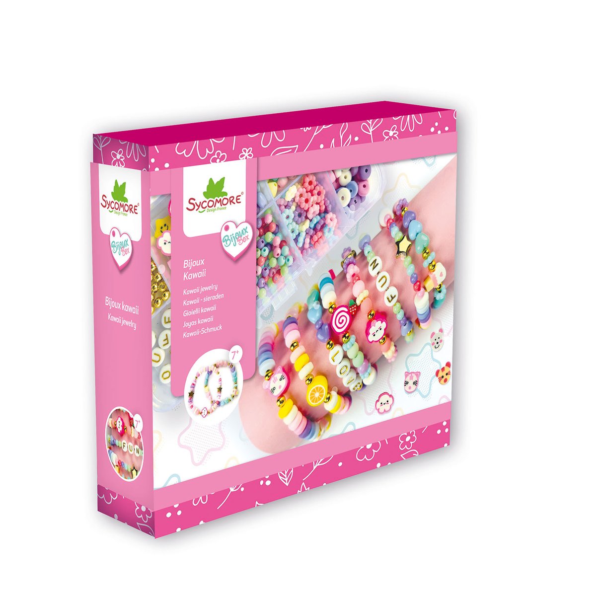 Bracelets Kawaii rose, SYCOMORE