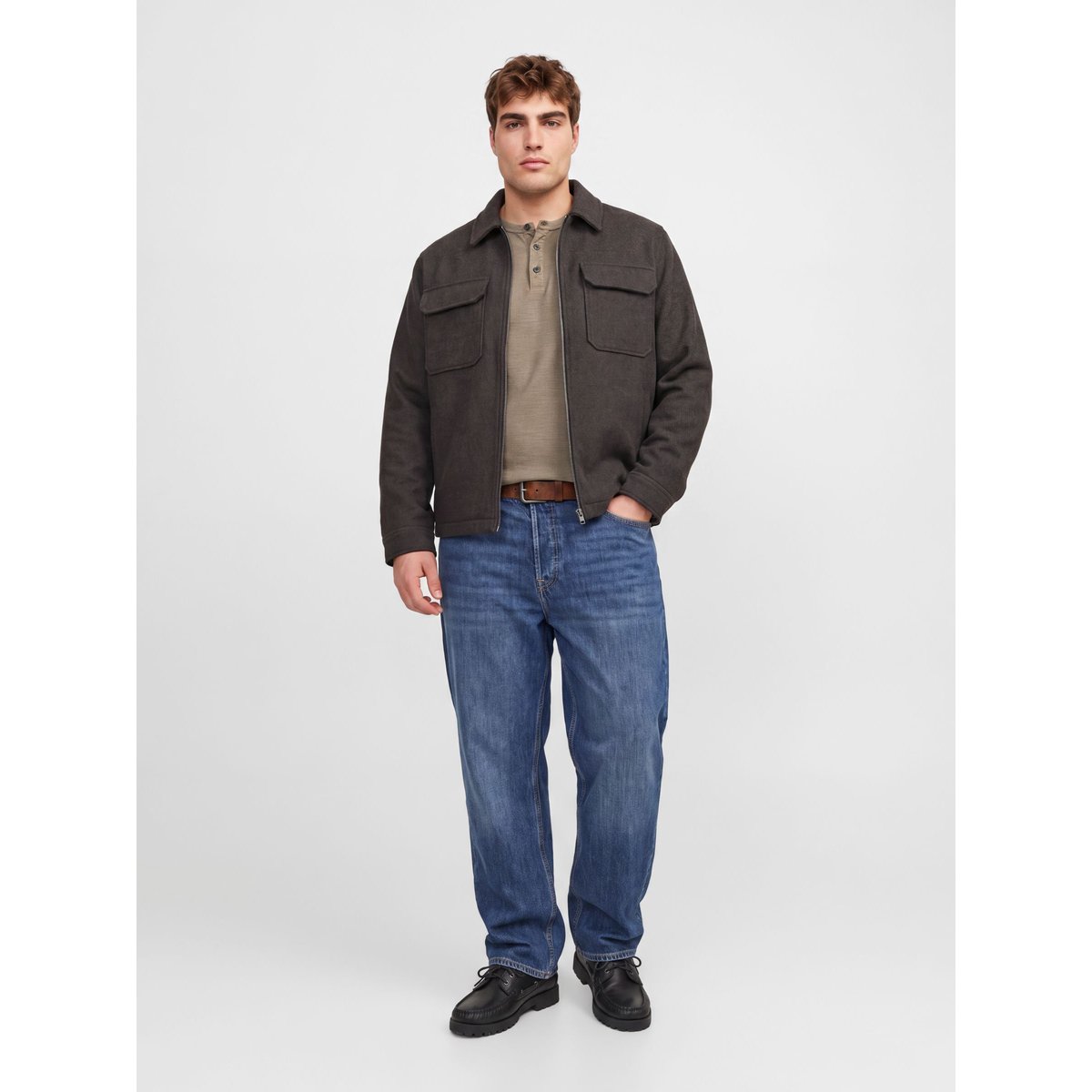 Manteau En Laine chocolate brown, JACK & JONES
