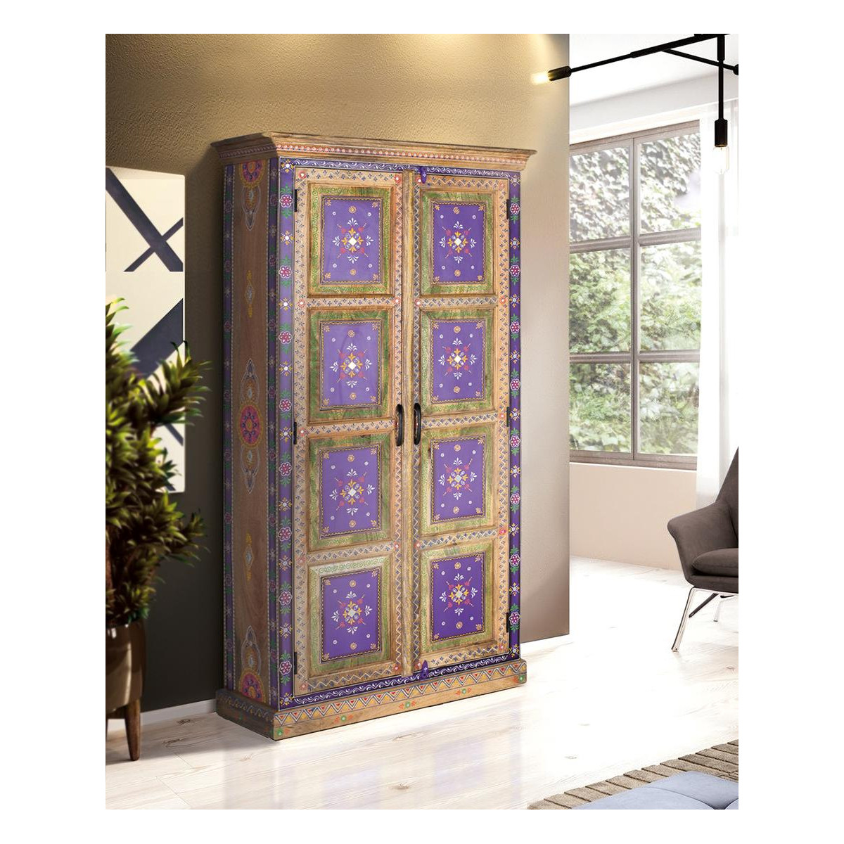 Armoire multicolore, DECORATION D’AUTREFOIS