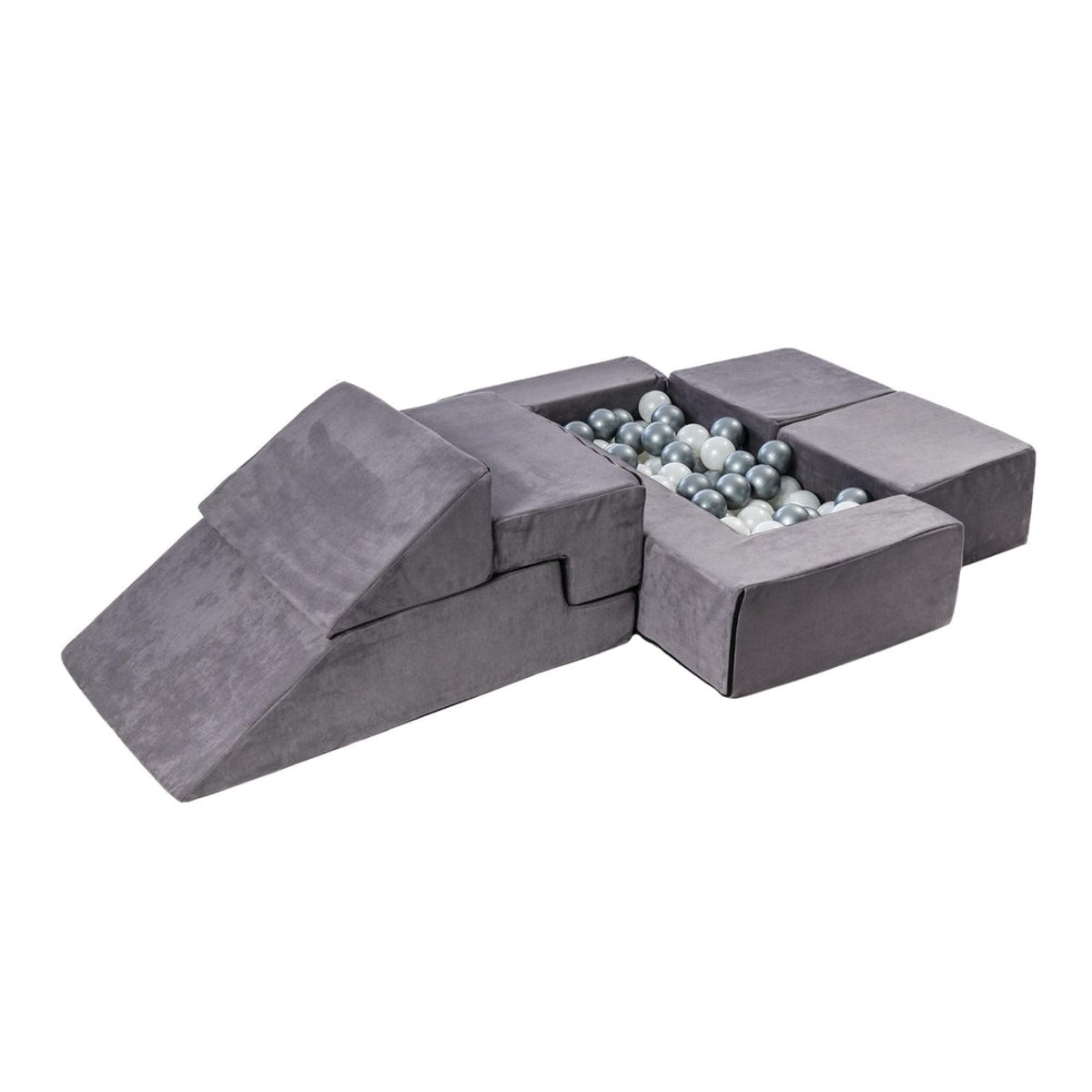 Canapé Enfant Convertible gris, MEOW BABY