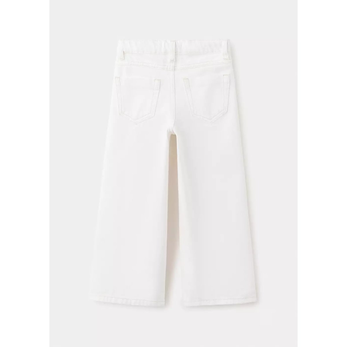 Jean style jupe-culotte clouté blanc cassé, MANGO KIDS