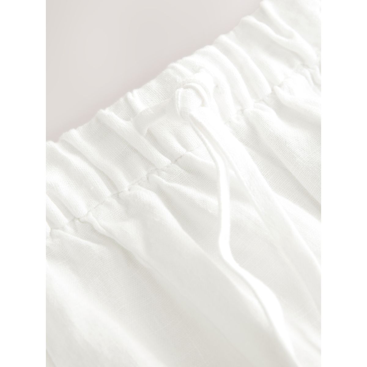 Pantalon barrel lin n. premium blanc, NEXT