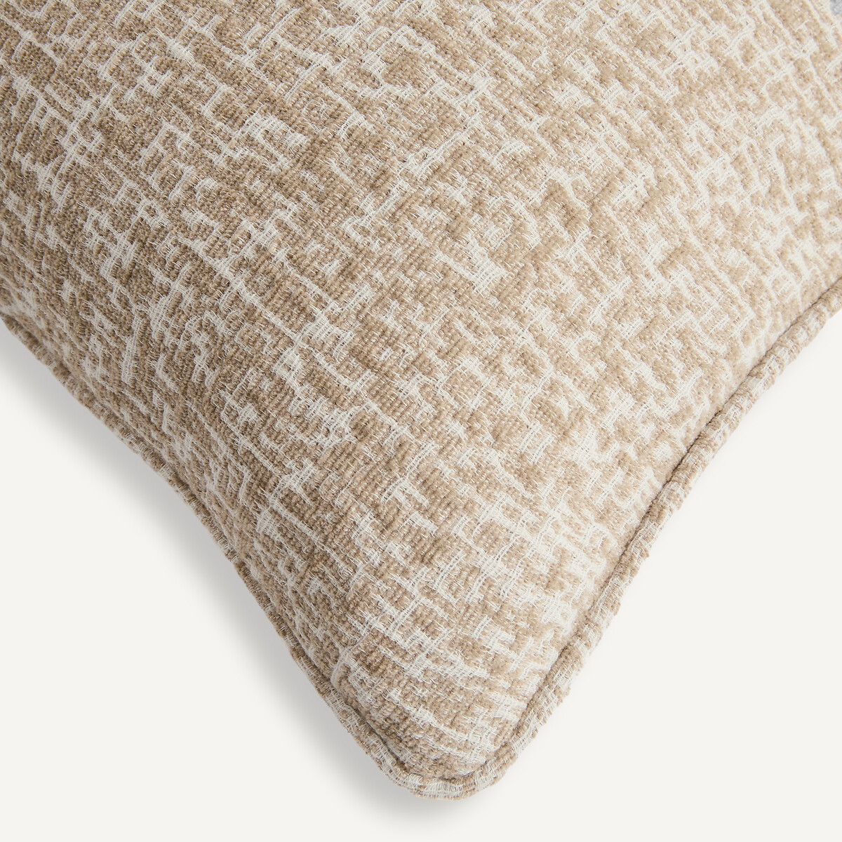 Housse de coussin en jacquard, AGOSTINA ecru/beige, AM.PM