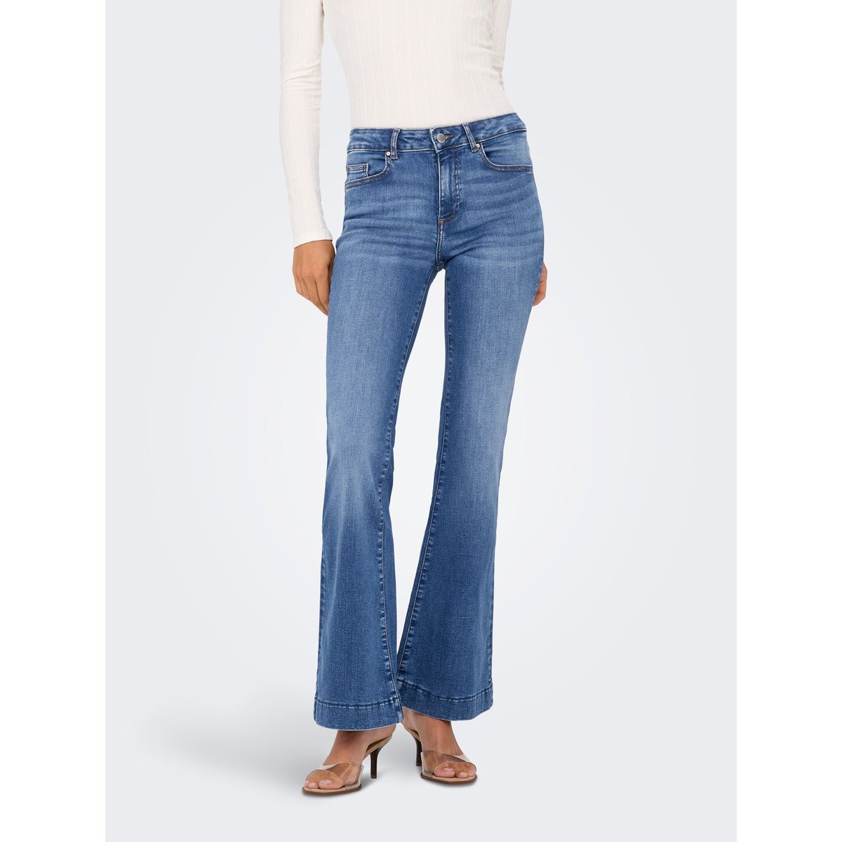 Jean Rétro Flared medium blue denim, ONLY