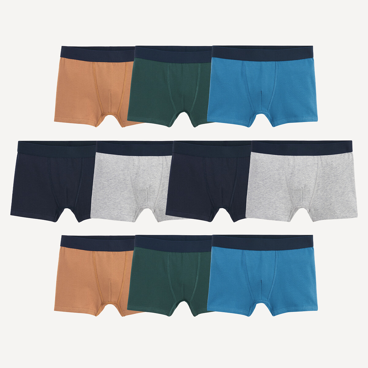 Lot de 10 boxers assortis, LA REDOUTE COLLECTIONS