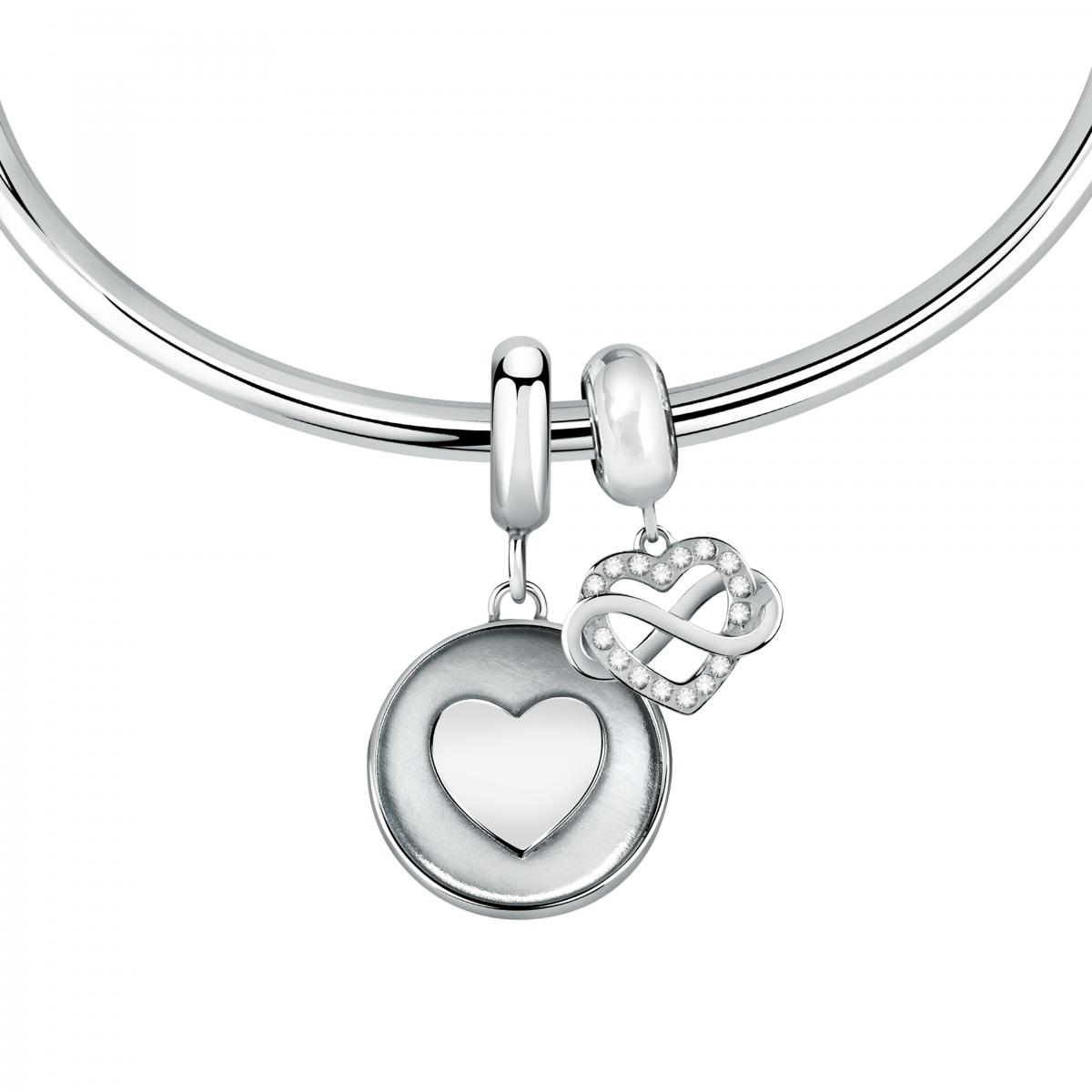 Bracelet en acier et cristaux DROPS argent, MORELLATO