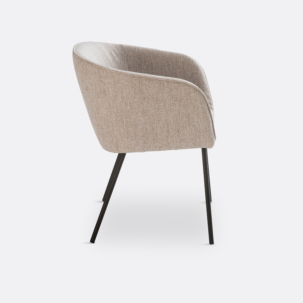 Fauteuil de table, Mitis beige chiné, LA REDOUTE INTERIEURS
