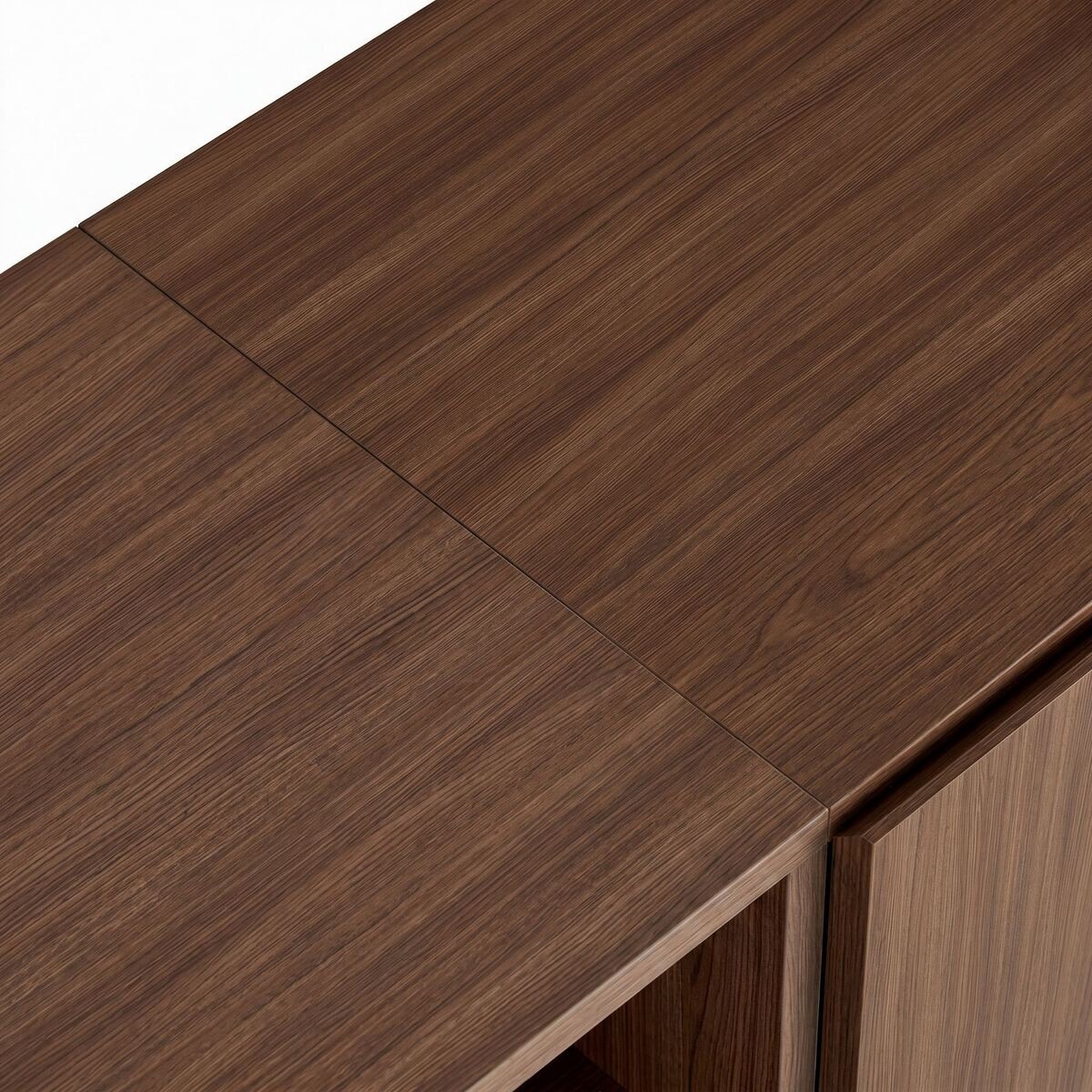 Buffet 4 portes 1 niche - OLIVER noyer, CALICOSY