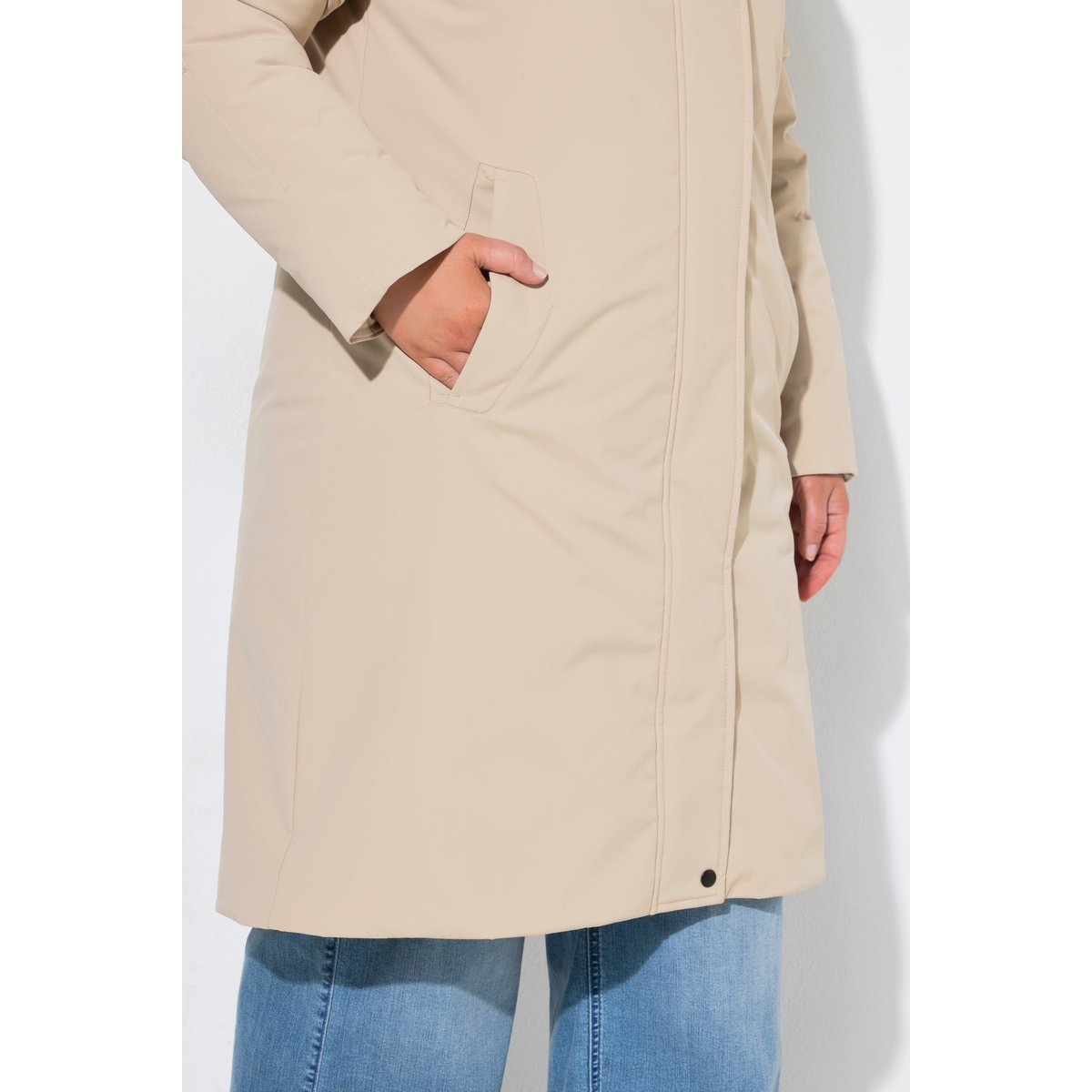 Doudoune longue HYPRAR beige, ULLA POPKEN