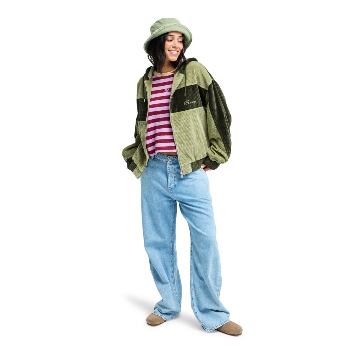 Veste en velours côtelé HAVE A BLAST. vert oil green, ROXY