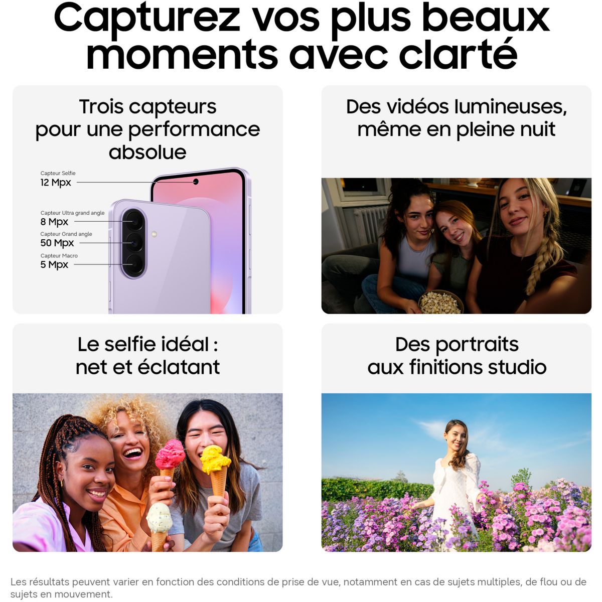 Smartphone Galaxy A37 5G 128Go Blanc couleur unique, SAMSUNG