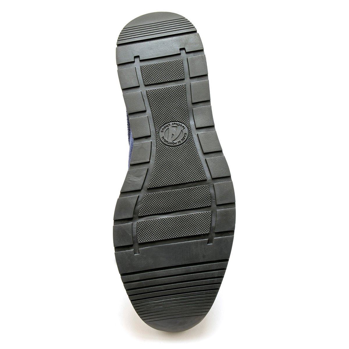 Baskets lacets et zip semelle amovible marine, PEDICONFORT