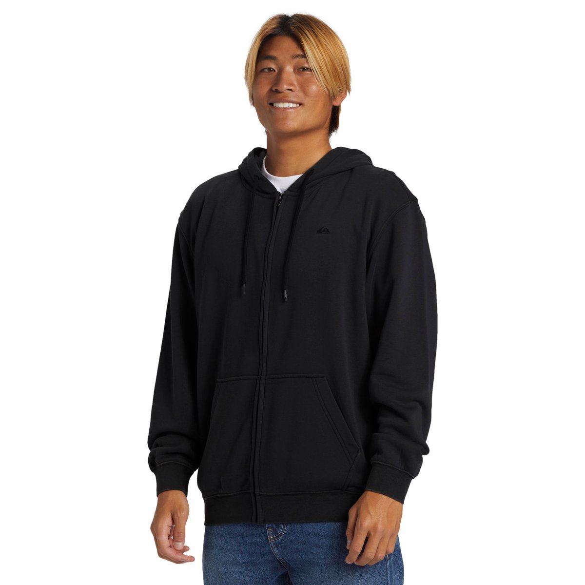 Sweat à capuche zippé SALT WATER noir black, QUIKSILVER