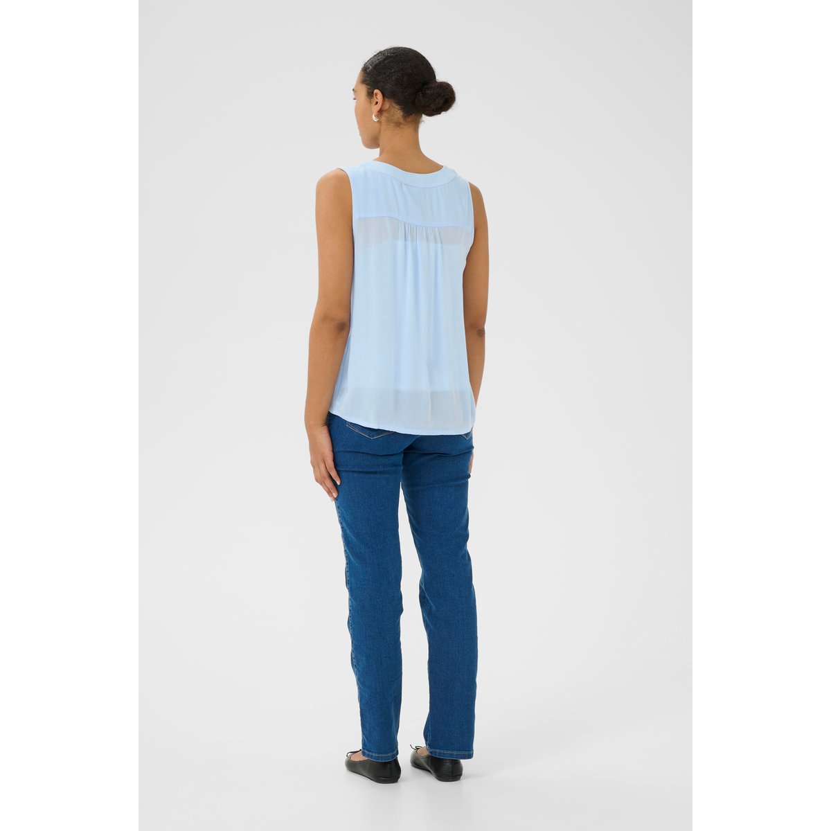 Blouse sans manches bleu windsufer, KAFFE