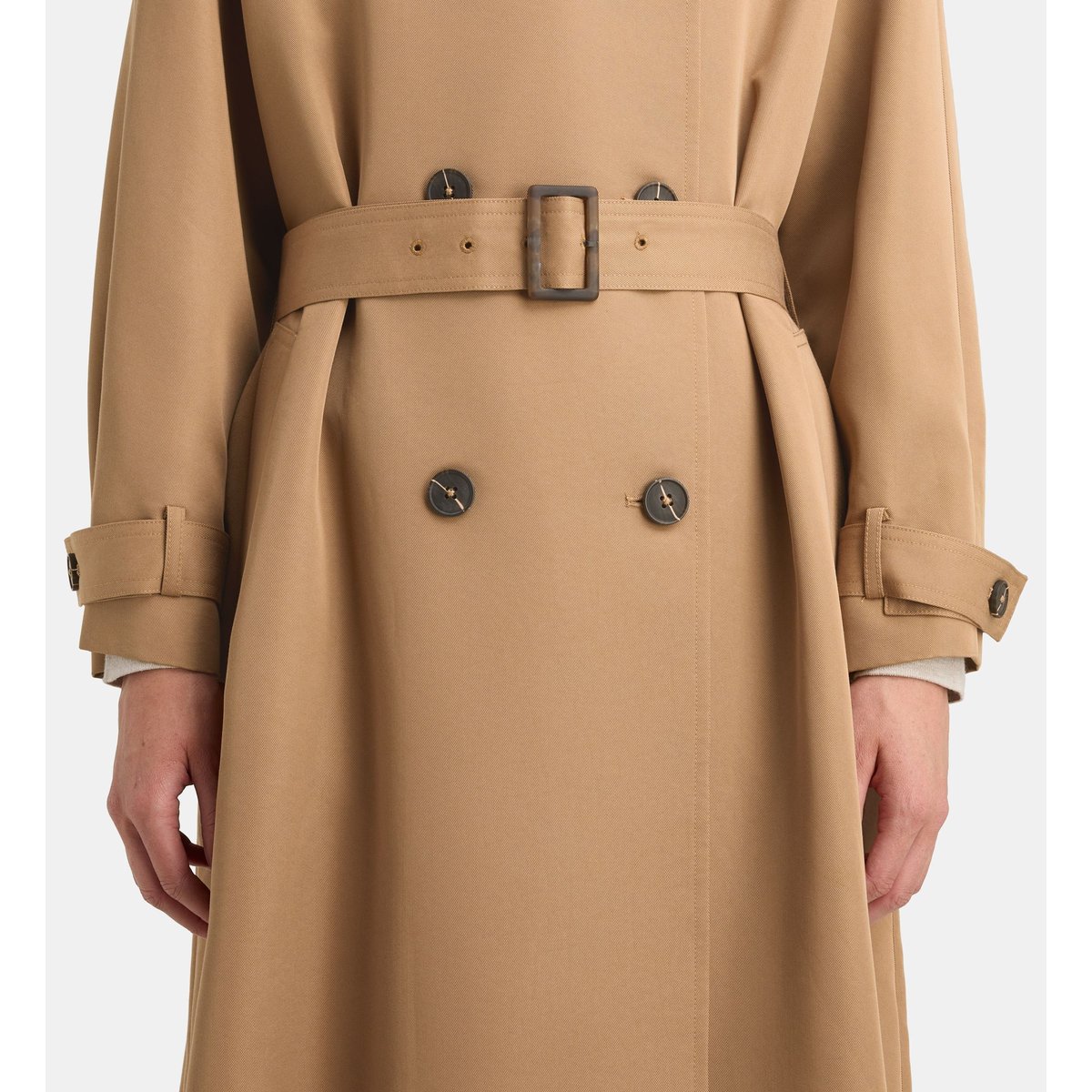 Trench long bjorn oversize beige moyen, GALERIES LAFAYETTE