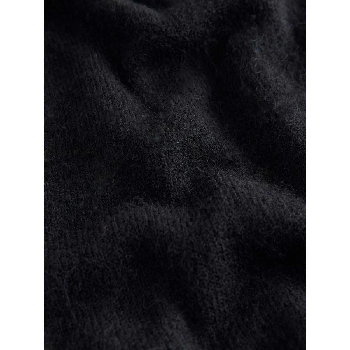Cardigan ras du cou en maille de laine noir, NEXT