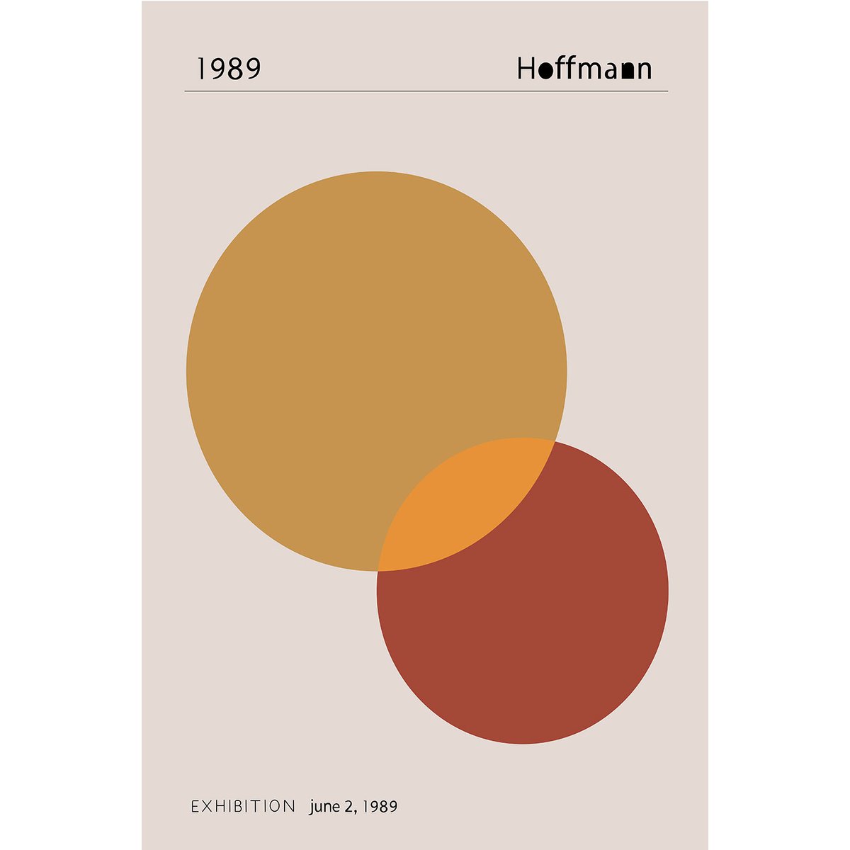 Tableau hoffman 1989 tableau alu dibond, HEXOA