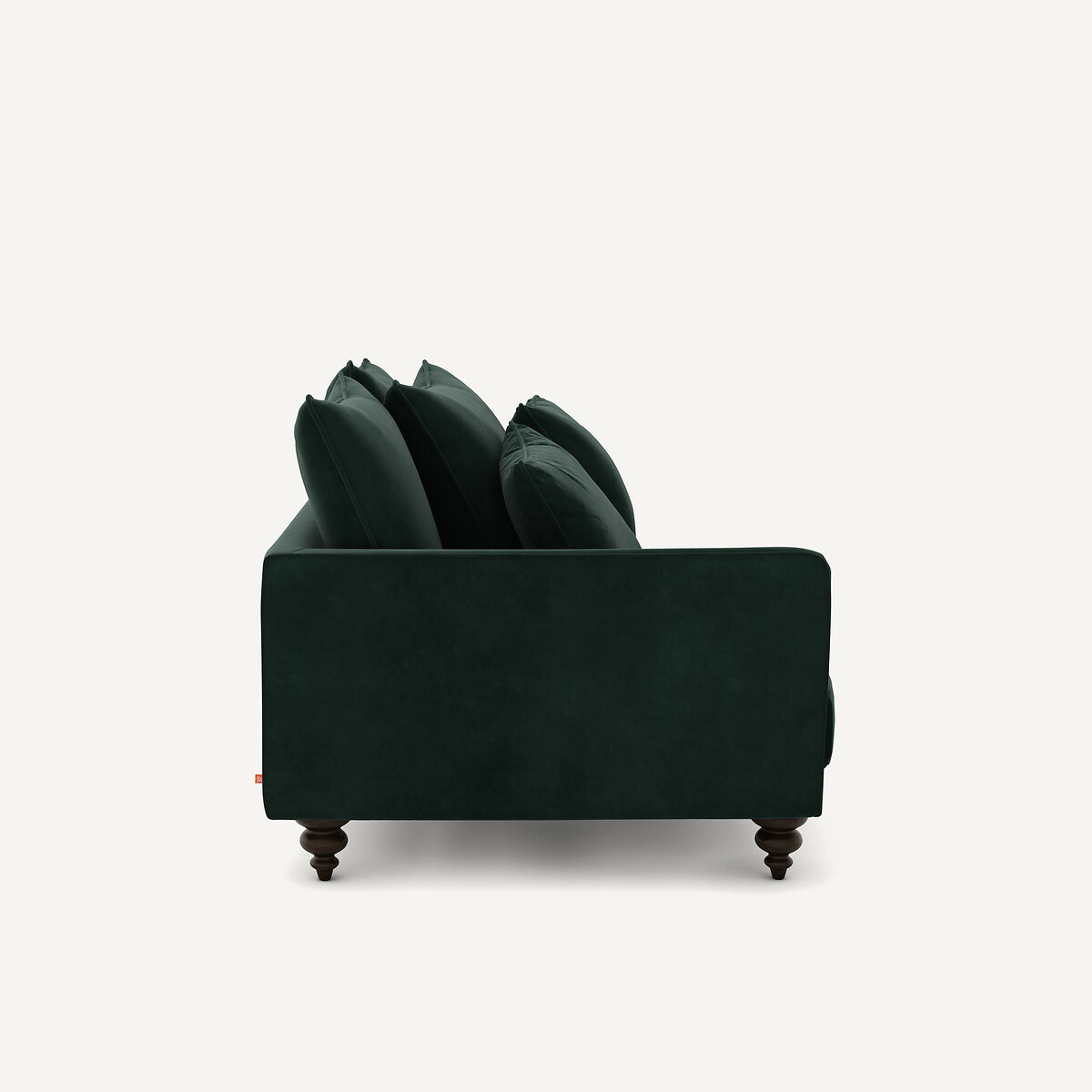 Demi canapé velours, Lazare vert tsar, AM.PM