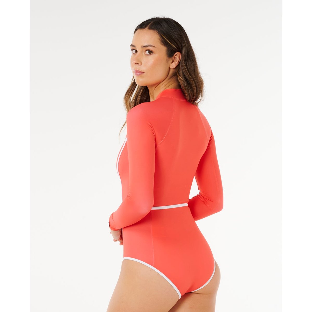 Maillot de bain manches longues CLASSIC SURF rouge, RIP CURL