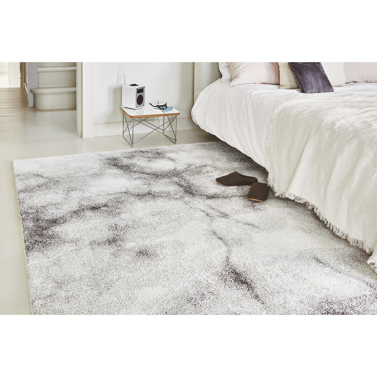 Contemporary Marble Pattern Rug grey, SO'HOME