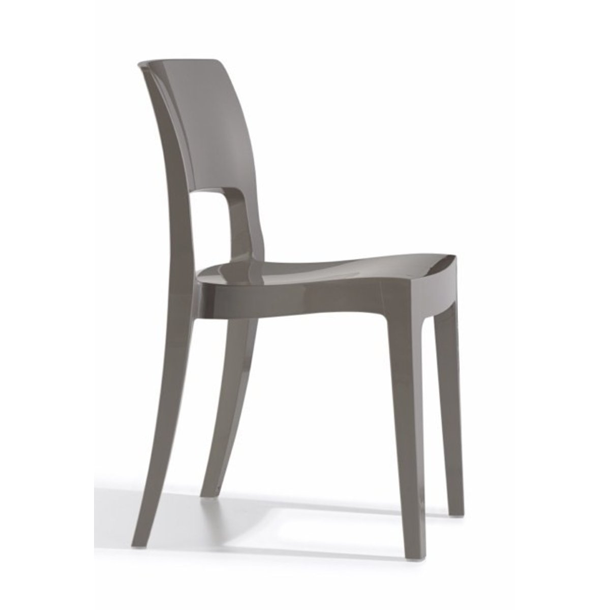 Chaise design empilable, ISY ANTISHOCK gris, SCAB DESIGN