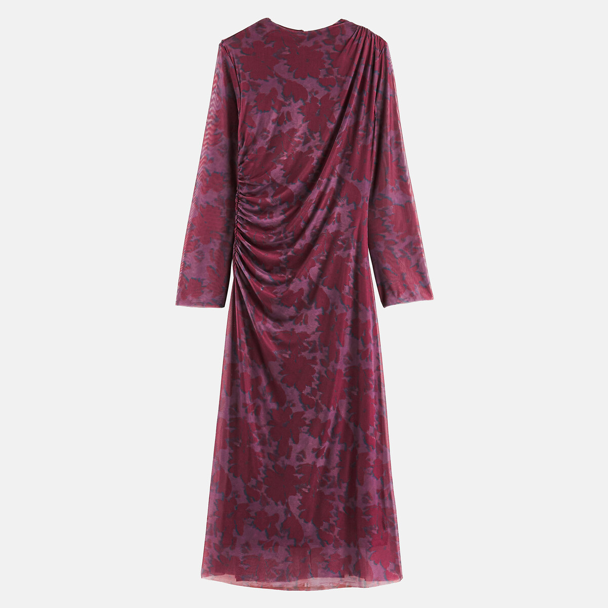 Floral print long sleeve draped maxi dress printed, LA REDOUTE COLLECTIONS