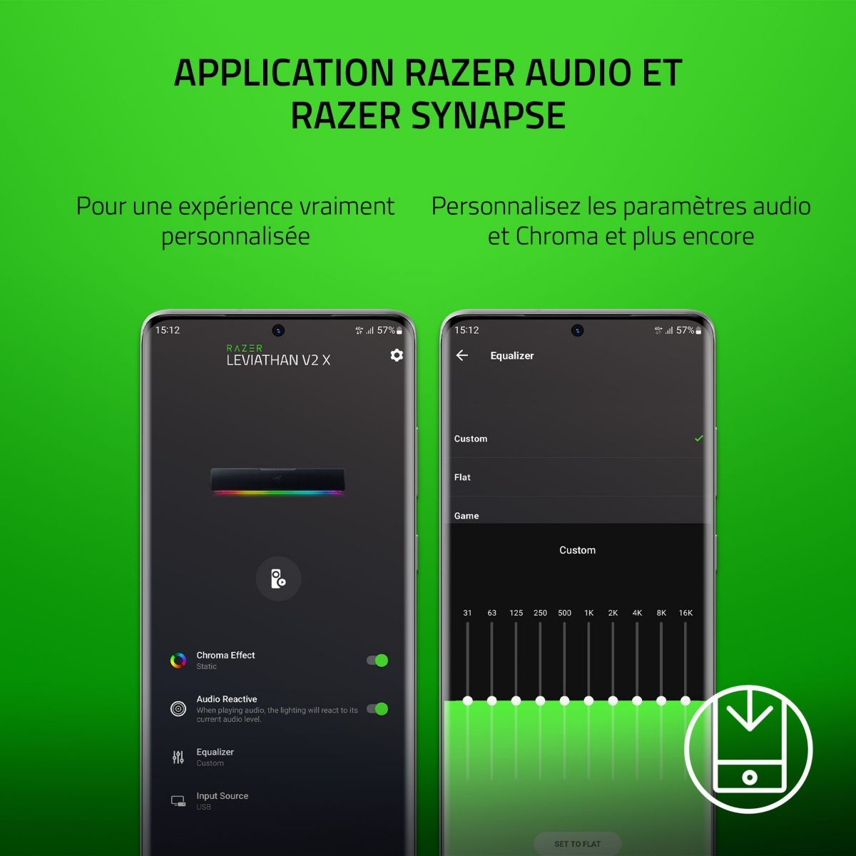 Enceinte PC LEVIATHAN V2 X couleur unique, RAZER